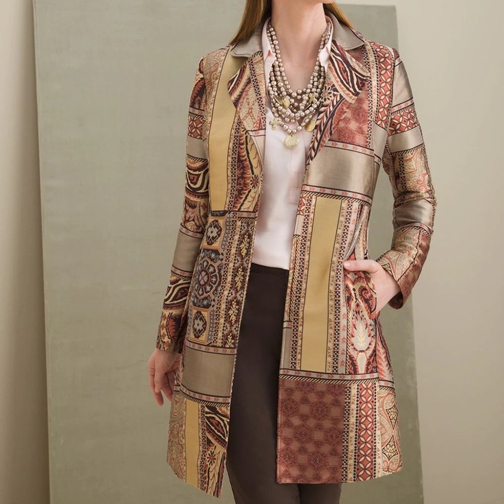 NWOT Chico's Tapestry Dreams Evening Coat